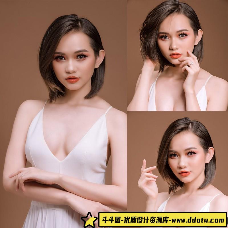 44张室内棚拍美女RAW原片人像精修练习NEF格式-斗斗图