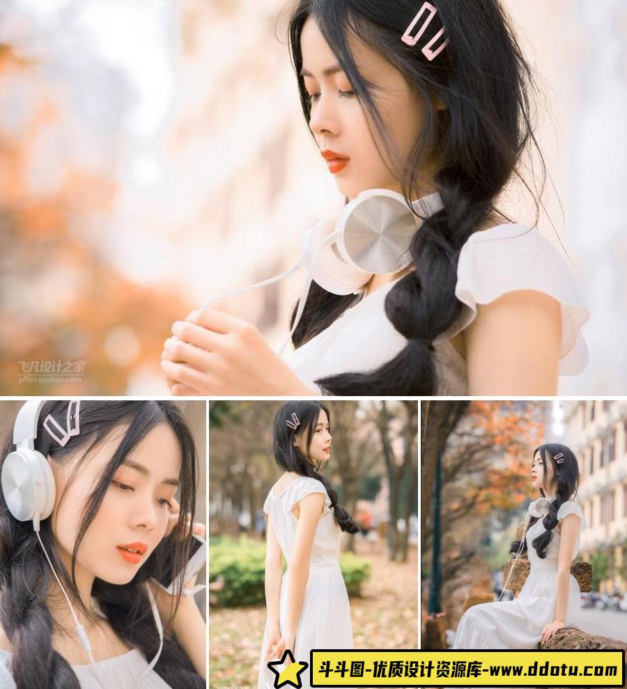 户外少女清新人像RAW原片18P-斗斗图