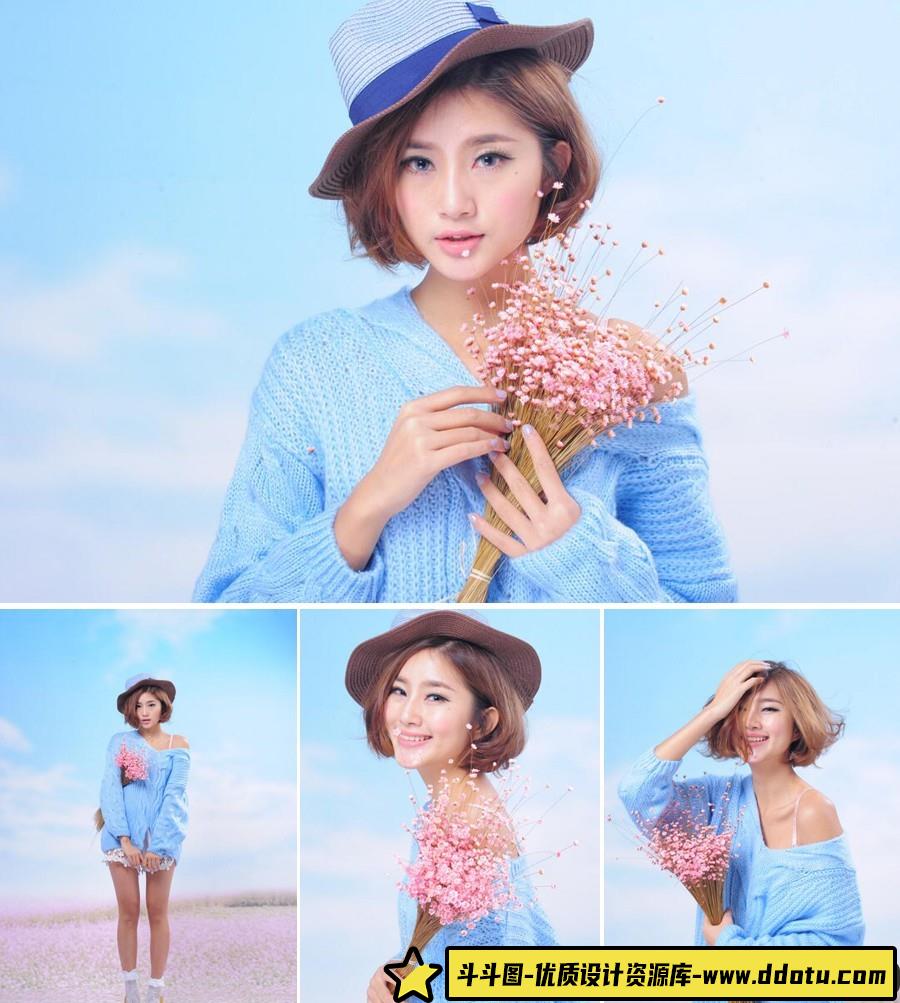 商业棚拍美女RAW原片16P-斗斗图