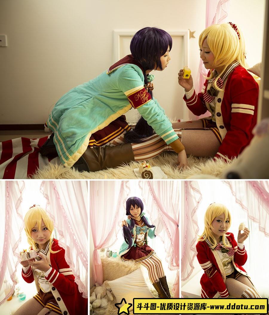 cosplay美少女人像摄影RAW原图8P,后期修图练习RAW素材-斗斗图