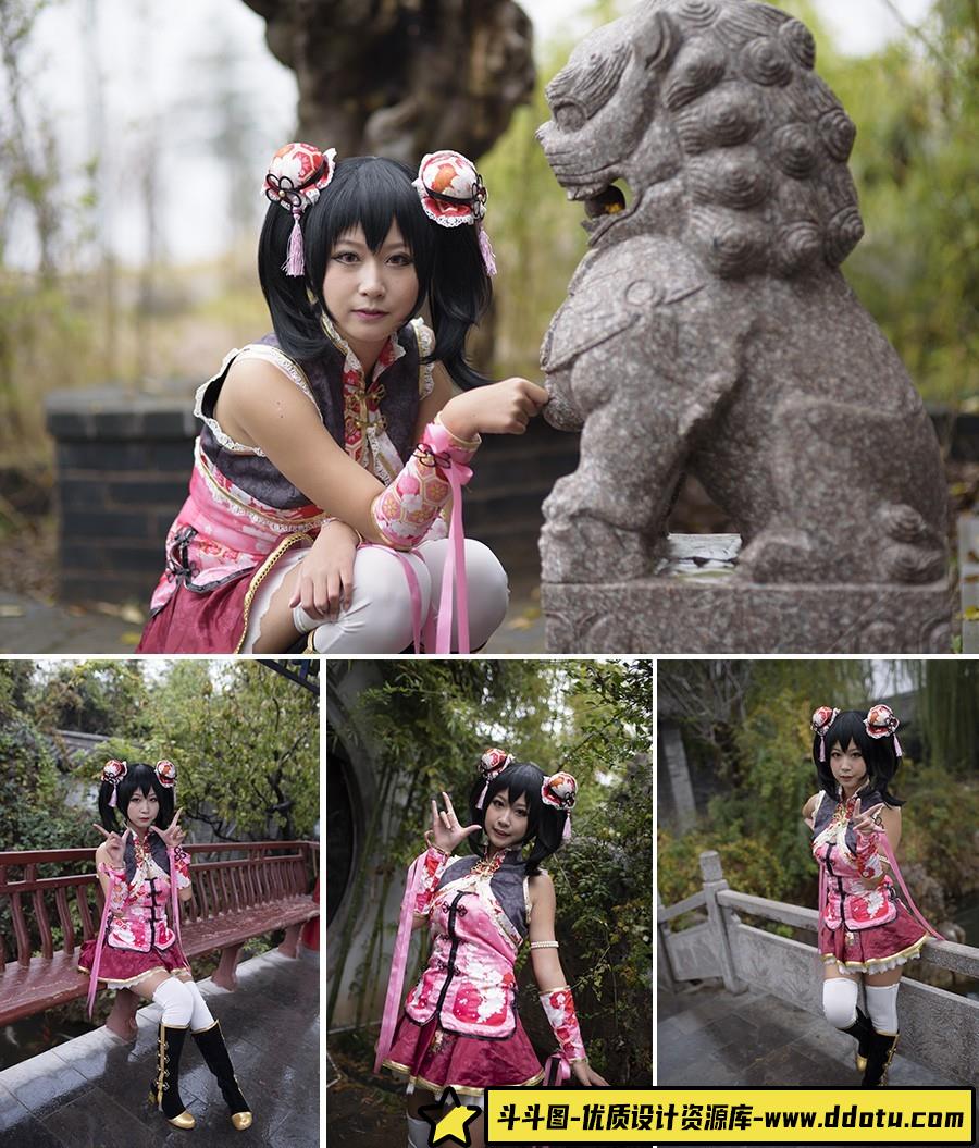 户外公园cosplay人像RAW原片12P后期修图RAW素材-斗斗图