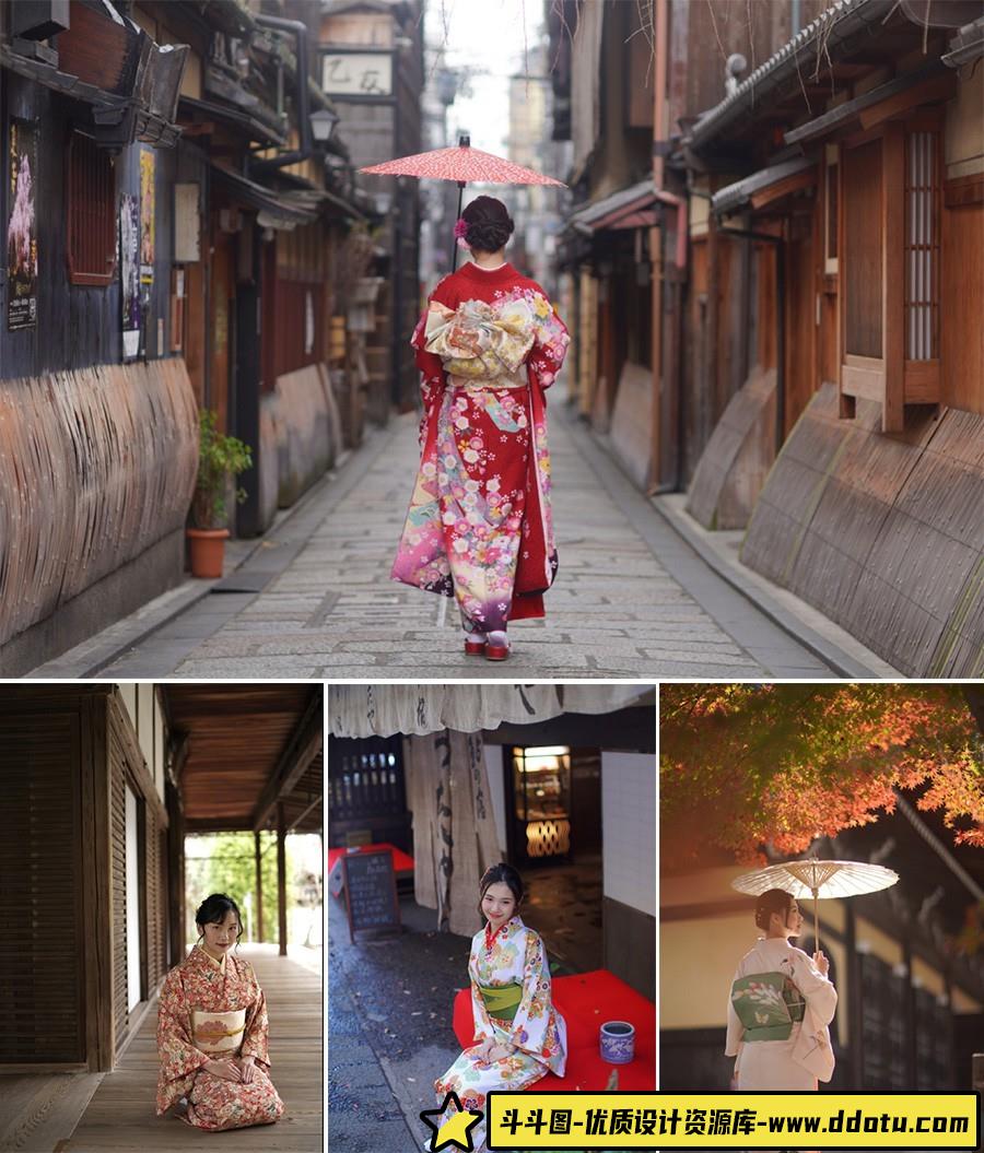 日本京都漂亮美女人像摄影RAW原片合集41P，后期修图RAW原图素材-斗斗图