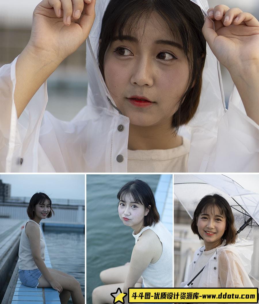 5P日式小清新少女摄影RAW原图,后期修图练习RAW素材-斗斗图