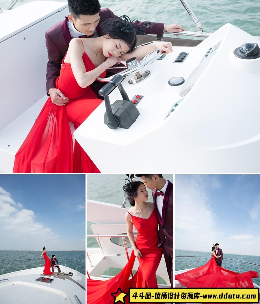 55张影楼邮轮婚礼婚纱摄影人像RAW原图,佳能EOS5DMarkIIIRAW素材-斗斗图