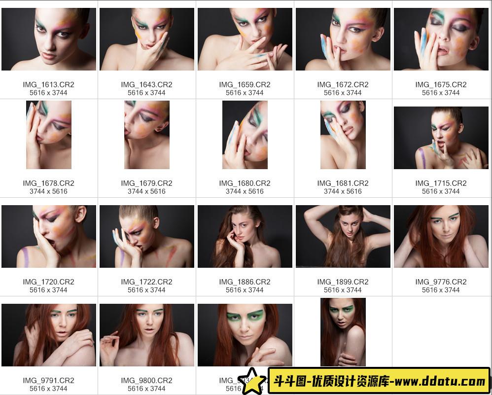 RAW025欧美名模时尚摄影佳能CR2RAW原片19张