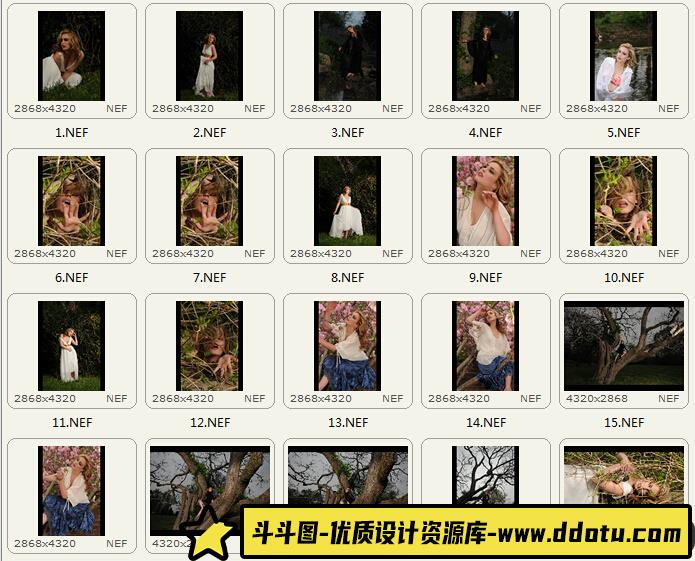 RAW027欧美模特RAW格式尼康原片22P打包下载