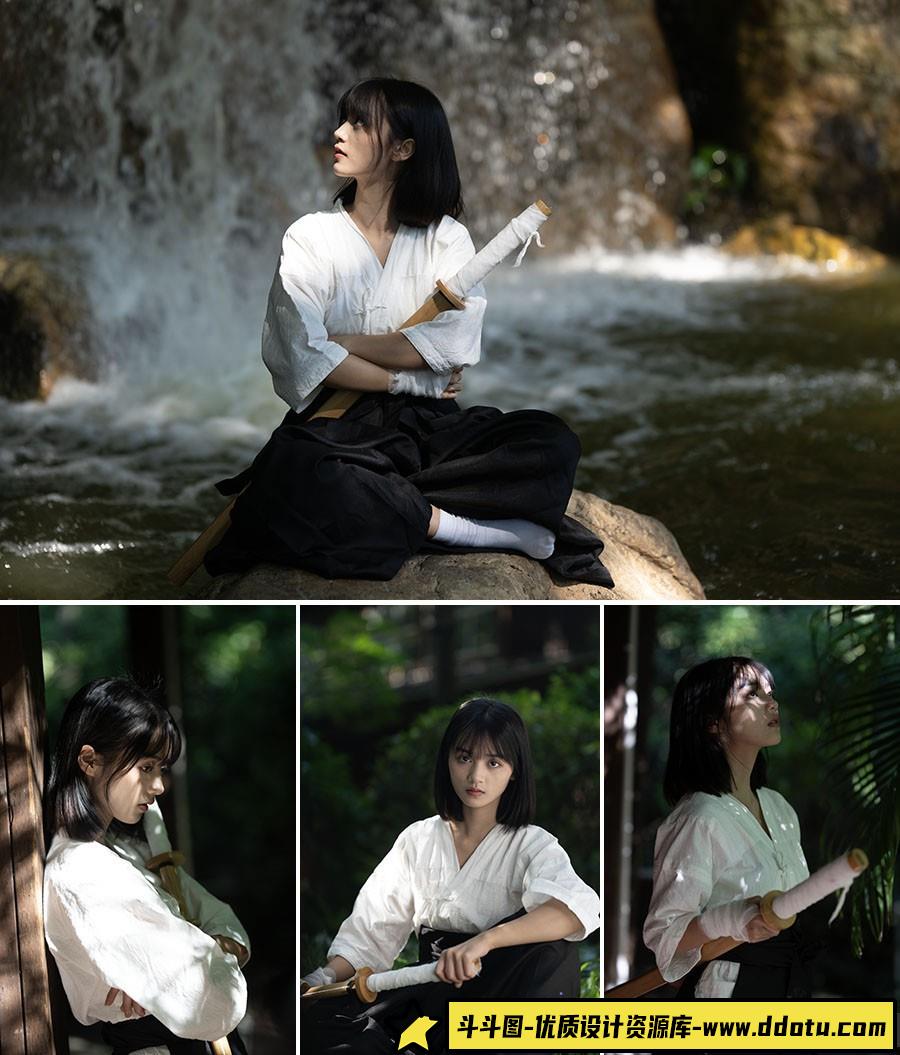 [古装汉服RAW原图]20张古装女侠人像摄影RAW原图素材-索尼ARW格式原图素材-斗斗图
