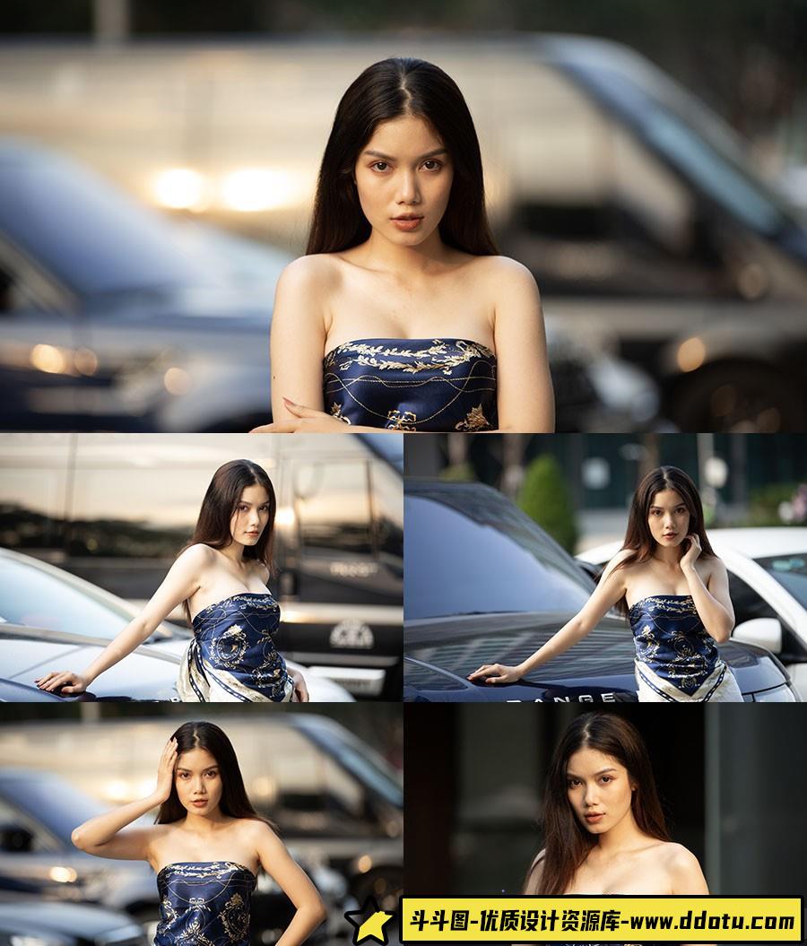 [时尚人像RAW原图]20张时尚性感美女街拍RAW原图素材-佳能CR2格式未修原图-斗斗图