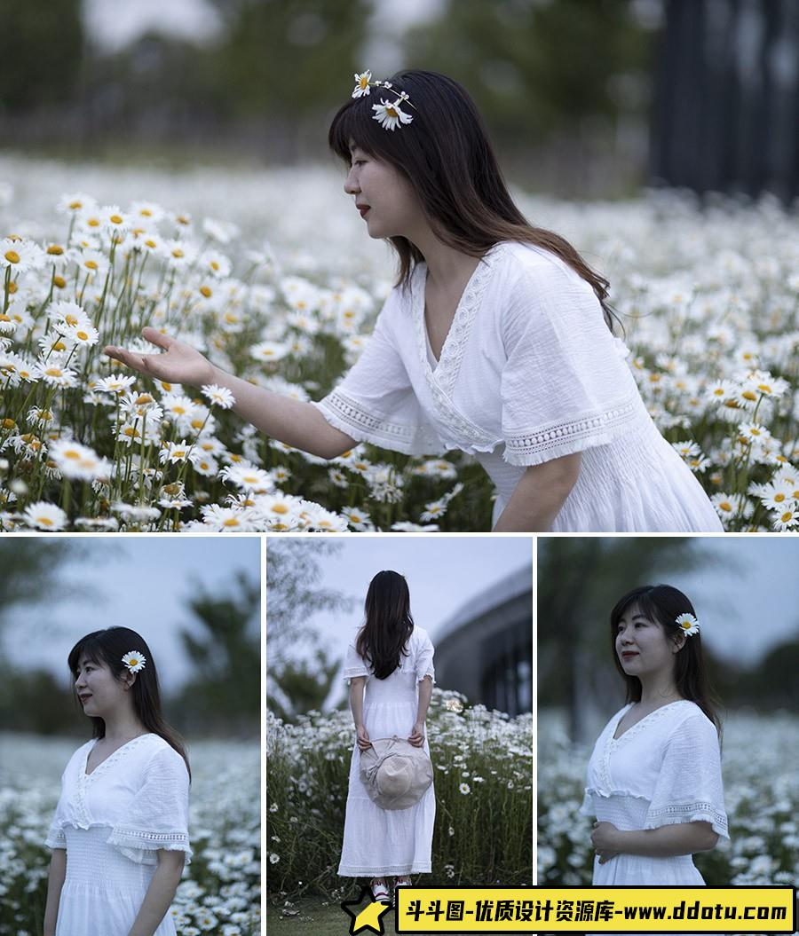 [时尚人像RAW原图]23P美丽优雅有才情的姐姐写生画画摄影RAW原图素材-斗斗图
