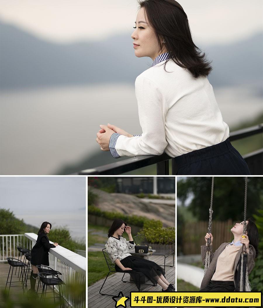 [时尚人像RAW原图]112张户外气质美女旅拍人像RAW原图素材,索尼ARW格式素材-斗斗图