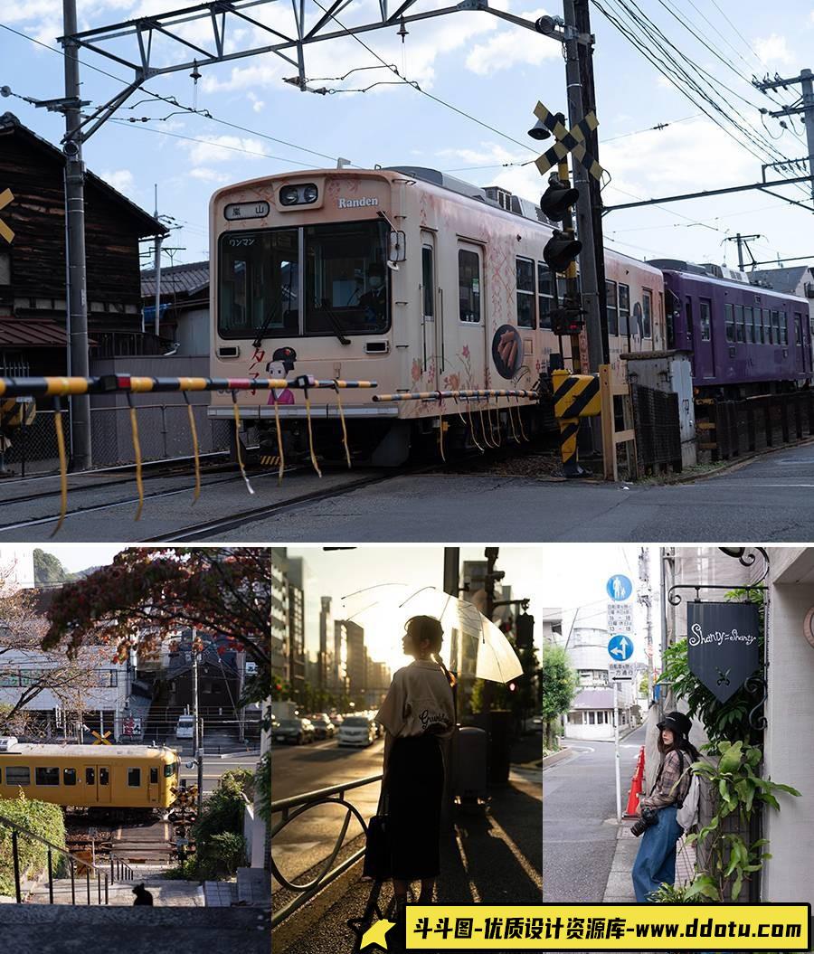 [建筑风光RAW原图]60张适用于城市街道日系清新风光调色RAW原图素材-斗斗图