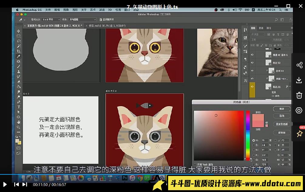 商业插画配色入门指南【画质不错只有视频】-斗斗图
