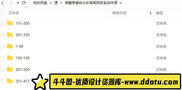【缺课】喵酱ipad插画课procreate零基础水彩团练系统年课【画质不错只有视频】-斗斗图
