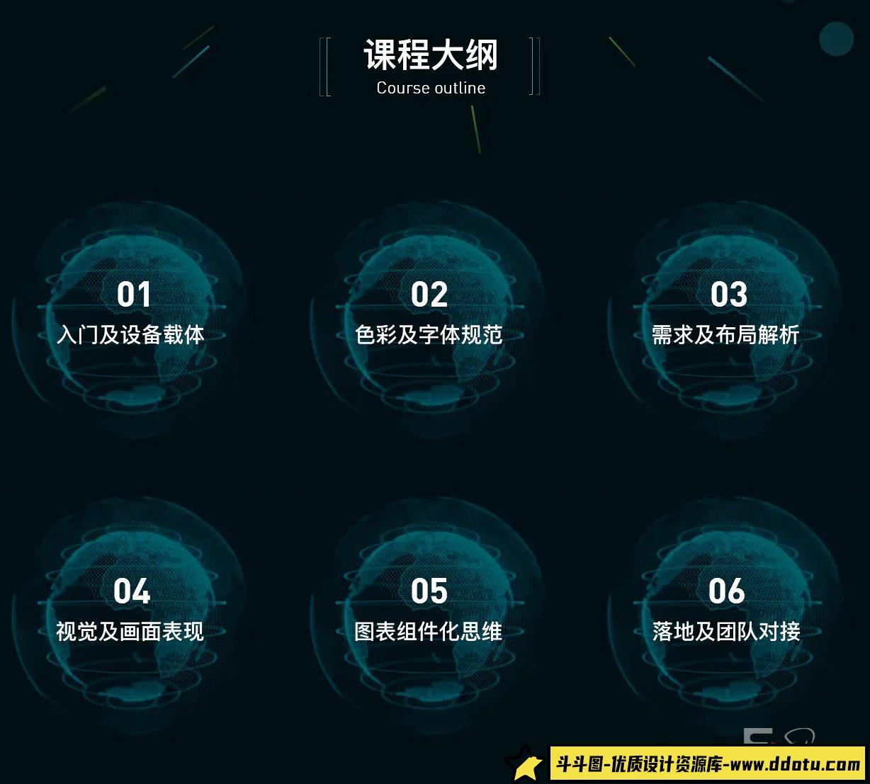 数据可视化大屏设计基础理论及视觉篇2020年9月【画质高清有素材】-斗斗图