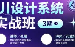 孔晨孔雅轩UI设计系统实战班第3期2022年3月结课【画质高清只有视频】-斗斗图