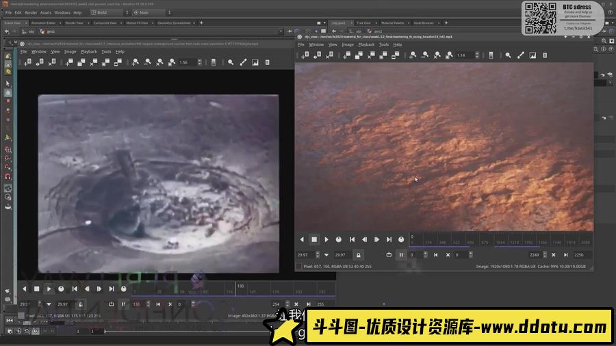 Houdini 高级影视FX 特效制作教程-10周教程合集-中英字幕-斗斗图
