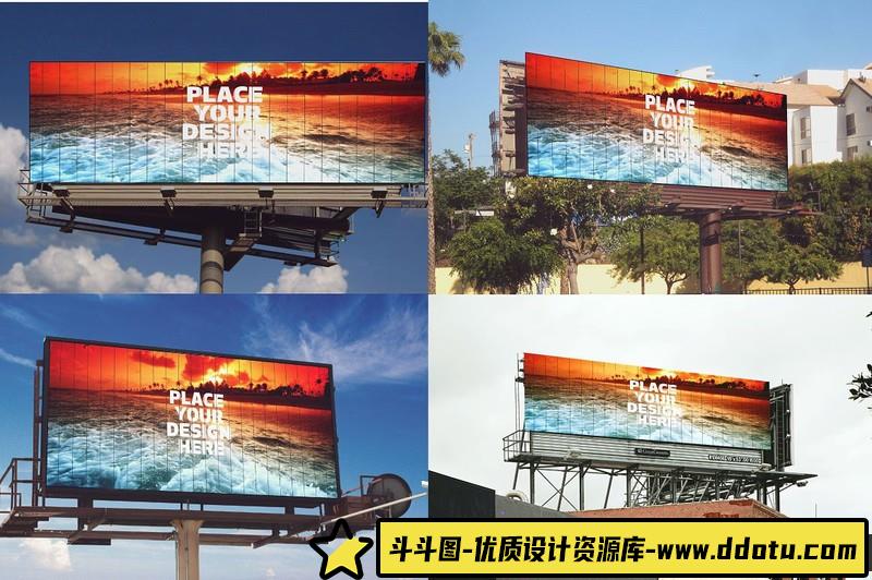 [PS样机模型]50款广告牌展示样机模板超级套装打包下载