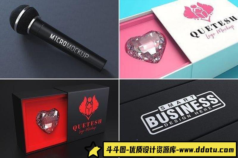 [PS样机模型]100个LOGO展示样机模板PSD素材源文件VOL.4