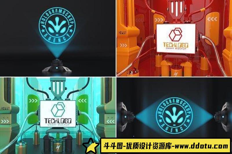 [PS样机模型]100个LOGO展示样机模板PSD素材源文件VOL.4