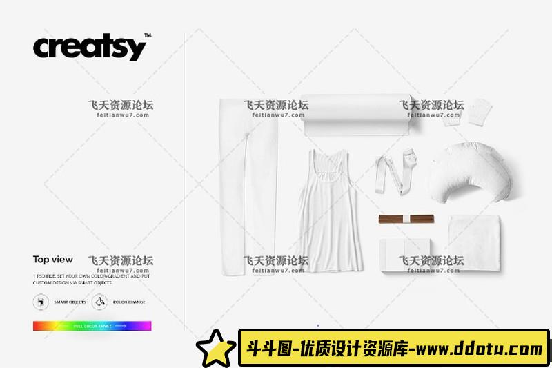 [PS样机模型]高端瑜伽会馆品牌VI样机psd智能对象Mockup贴图样机