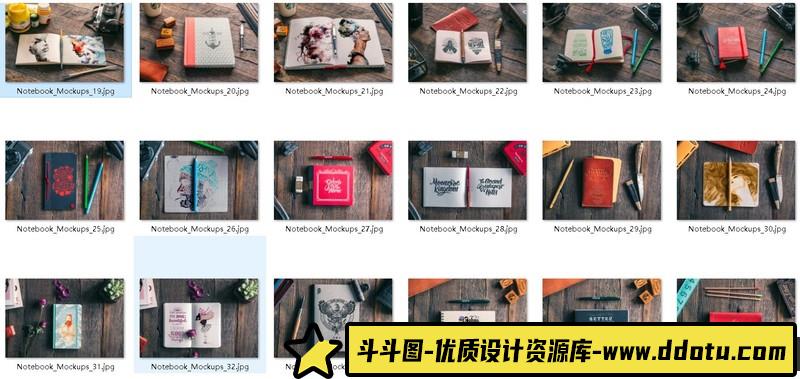 [VI设计,]50款记事本绘画本样机模板