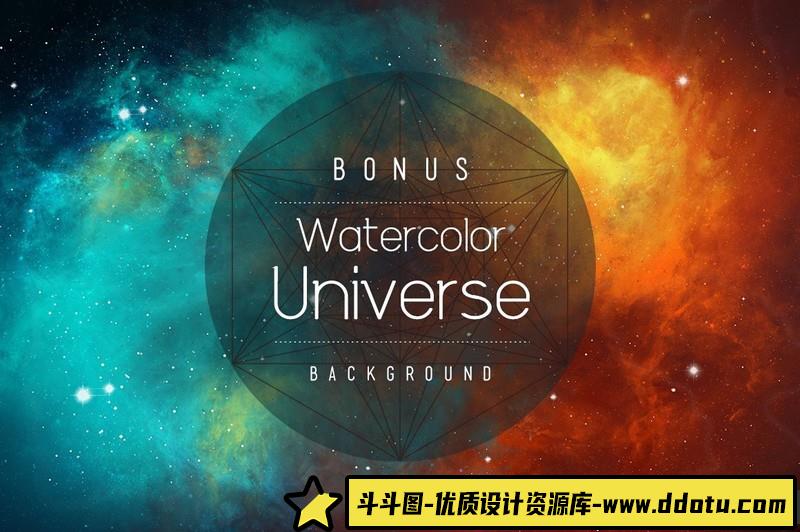 [创意设计]362多种手绘水彩图形素材和闪光PSD+PNG文件大合集