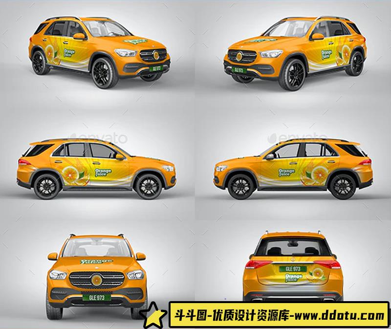 [PS样机模型]GLESUV汽车品牌促销品牌PSD样机模型GLESUVMockUpforBrand
