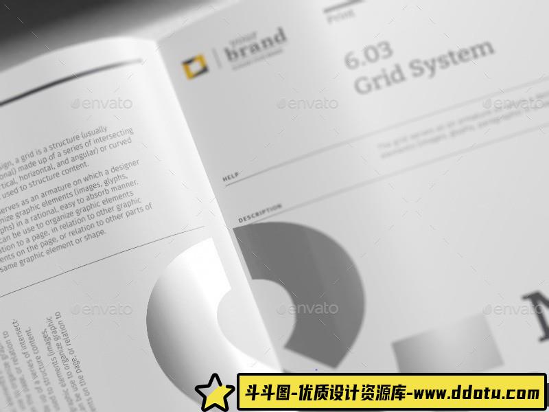 [VI设计,]公司业务广告品牌手册PSD模板素材BrandManualV964