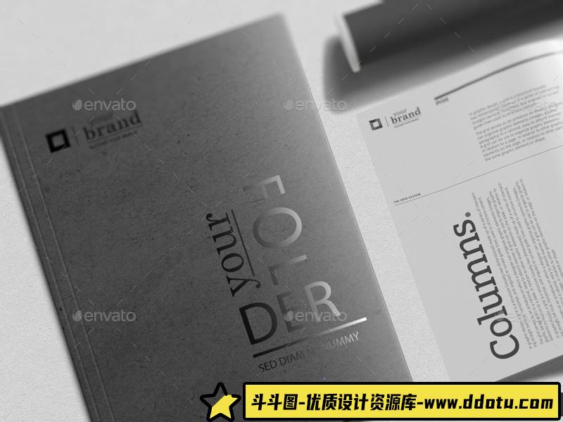 [VI设计,]公司业务广告品牌手册PSD模板素材BrandManualV964