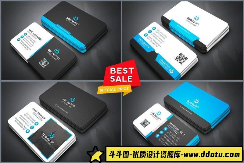 [卡片名片]极简主义公司,业务优雅名片35套装BusinessCardsBundle