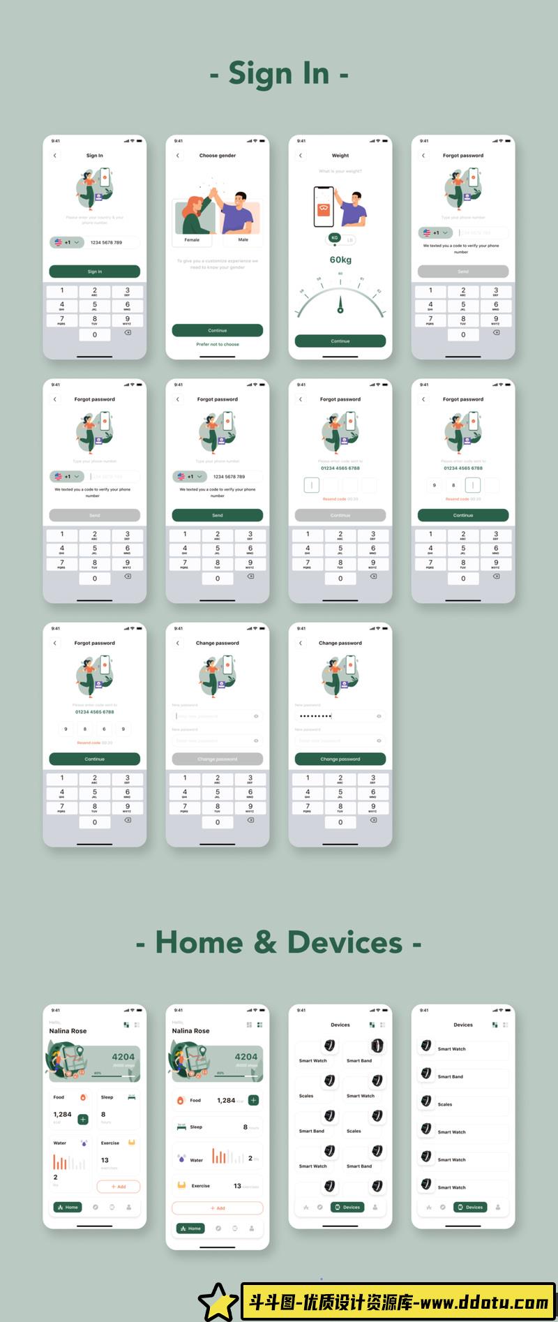 [AppUI素材]专为Sketch，AdobeXD和Figma设计的高质量视频APP应用UI套件