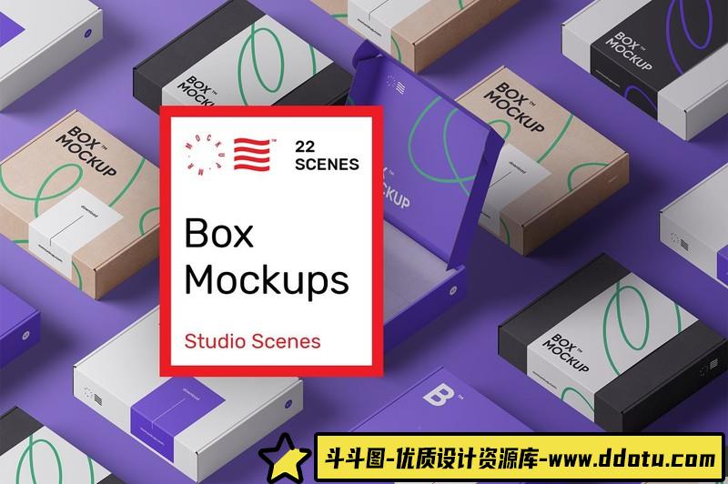 [PS样机模型]79个奢华品牌包装样机模型合集(PSD+AI)79AmazingPackagingMockupsBundle-斗斗图