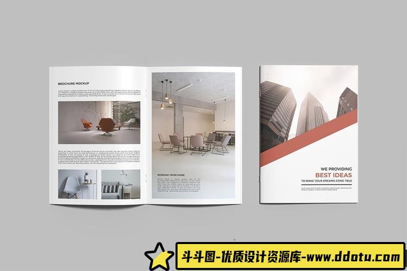 [PS样机模型]A4宣传册杂志目录PSD样机模型下载