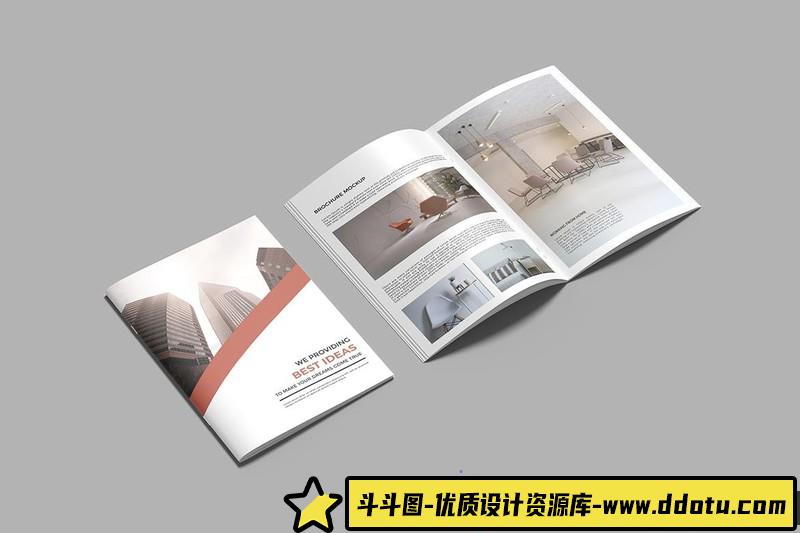 [PS样机模型]A4宣传册杂志目录PSD样机模型下载