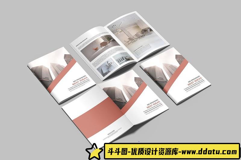 [PS样机模型]A4宣传册杂志目录PSD样机模型下载