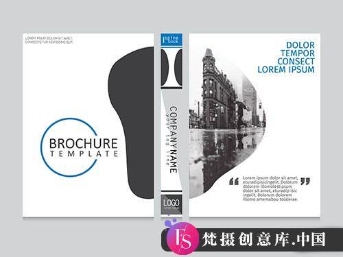 画册展板画册封面版式模板矢量素材,画册设计矢量素材-斗斗图