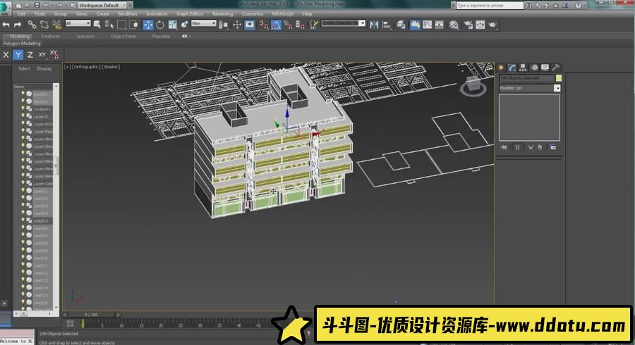 3dsMax与V-Ray室外建筑场景建模与渲染技术视频教程-中英字幕-斗斗图