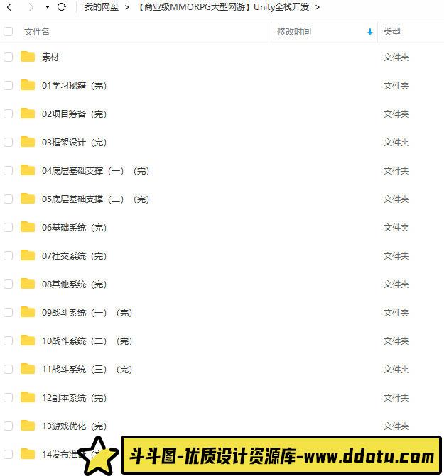 商业级MMORPG大型网游Unity全栈开发【画质不错有大部分素材】-斗斗图
