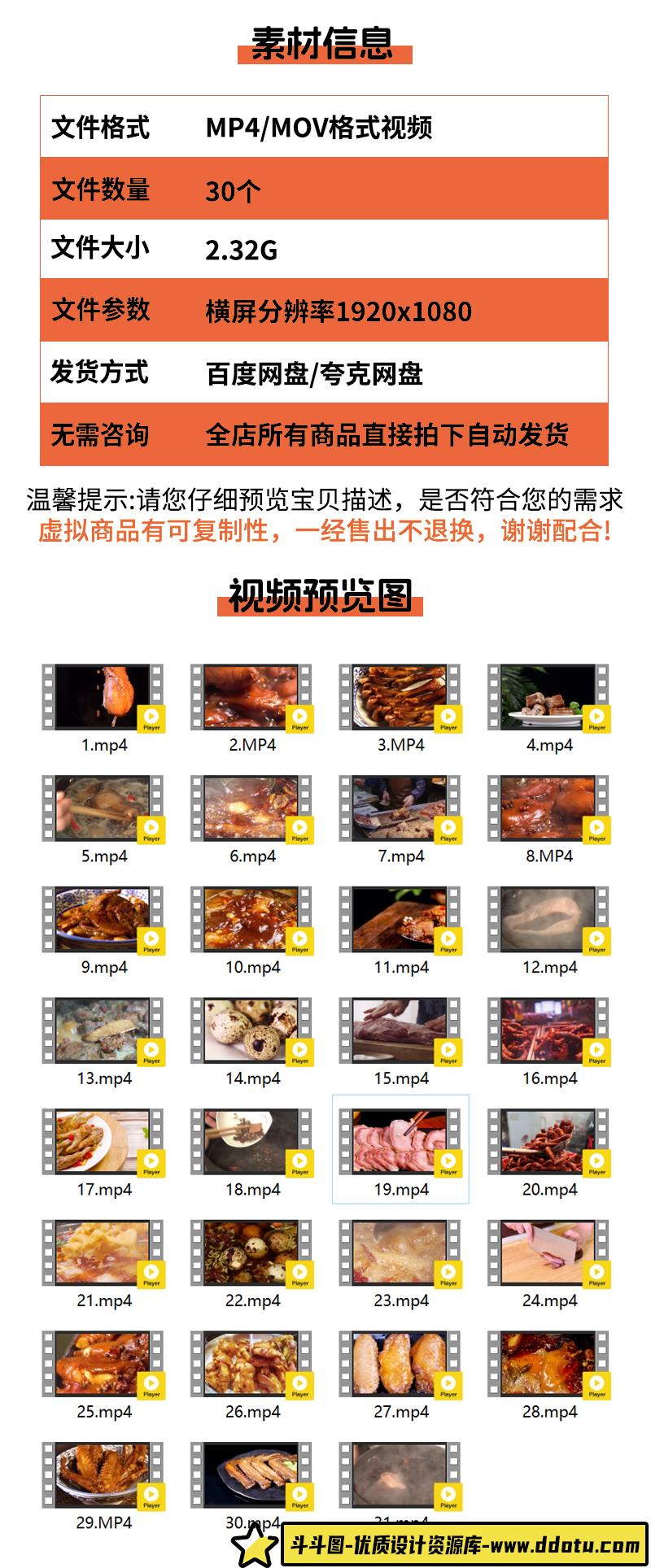 卤味麻辣猪蹄鸭脖鸭翅鸭爪烹饪卤制美食小吃卤菜卤肉高清视频素材
