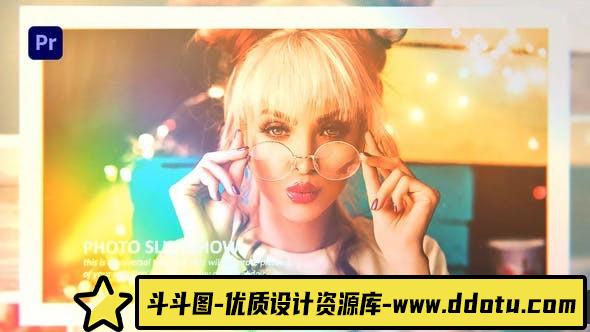 [Premiere预设]PR预设-幻灯片照片相册片头PR预设 The Slideshow Memories Photo Slideshow-斗斗图
