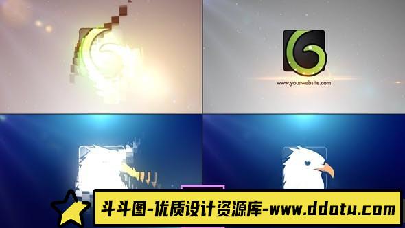 [Premiere模板]PR模板-3d标志镜头光晕快速动画LOGO片头 Simple Logo – Premiere Pro-斗斗图