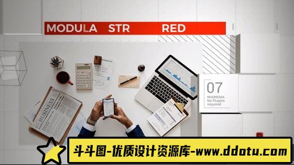 [Premiere模板]PR模板-多用途汽车餐厅视频剪辑宣传片模板 Grid Stock Slideshow-斗斗图