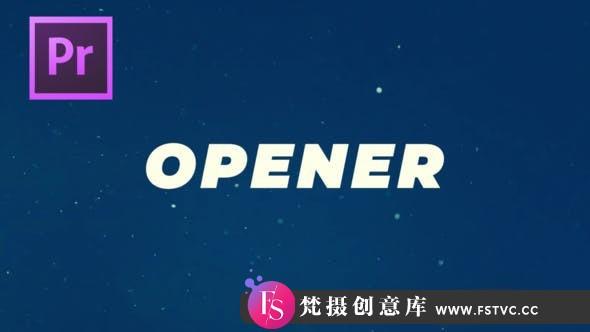 [Premiere模板]PR模板-快速文字介绍动画彩色背景效果夏天旅行简介视频.-斗斗图