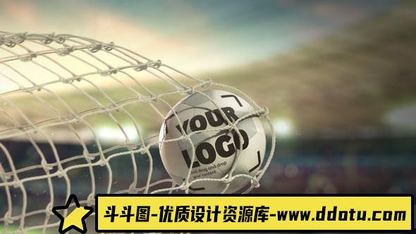 [Premiere模板]PR模板-足球得分标志揭示介绍开场LOGO片头 Soccer Scoring Logo Reveal-斗斗图