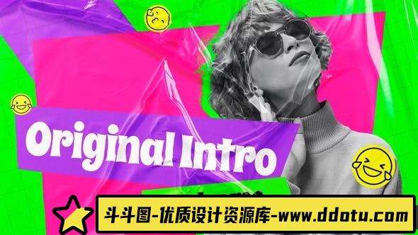 博客介绍推广PR动画模版 Original Blog Intro-斗斗图