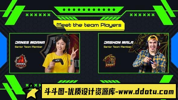 电子竞技幻灯片宣传短片PR模版 ESports Broadcast Slides Promo-斗斗图