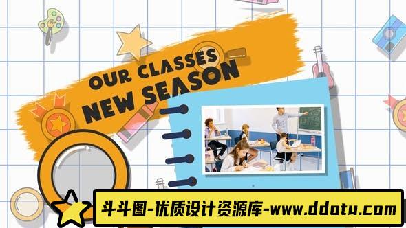 Premiere Pro教育宣传视频模版 Education Promo-斗斗图