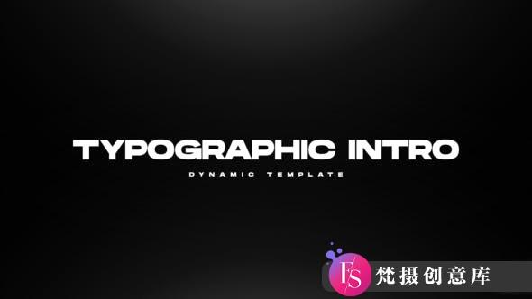 Premiere Pro文字标题排版介绍模版 Typography Intro-斗斗图
