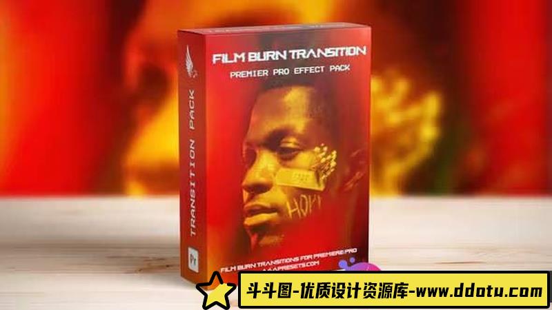 10种Adobe Premiere Pro影视燃烧转场模版-斗斗图