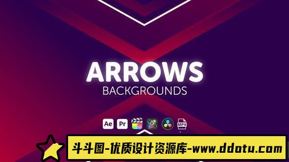 商务动画套件：PR预设+视频素材箭头背景-斗斗图
